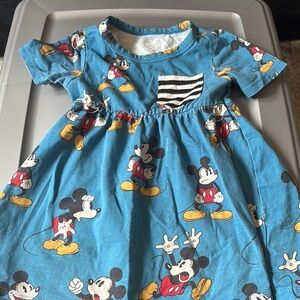 Disney Blue Mickey Mouse Kids Dress